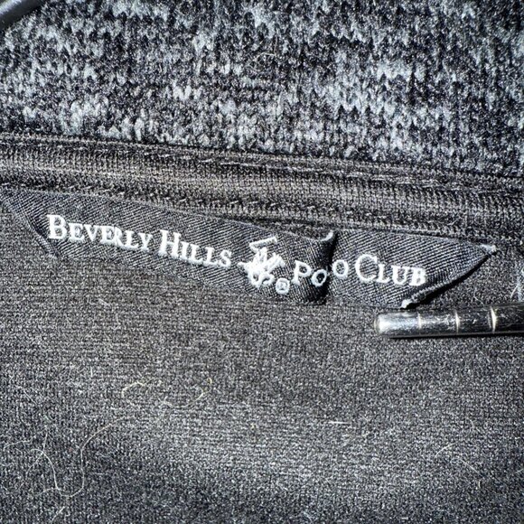 Beverly Hills Polo Club Jacket Mens Large Mock Neck Long Fleece  100% Polyester - Picture 10 of 12